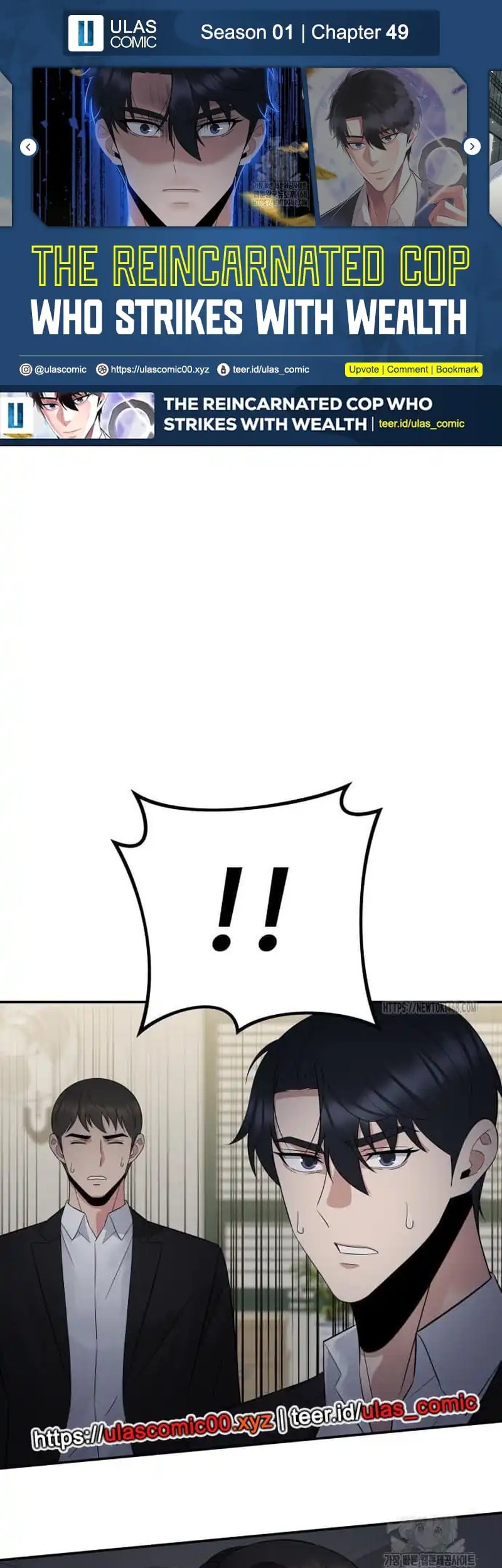 Komik The Reincarnated Cop Who Strikes With Wealth Chapter 49 gambar 1