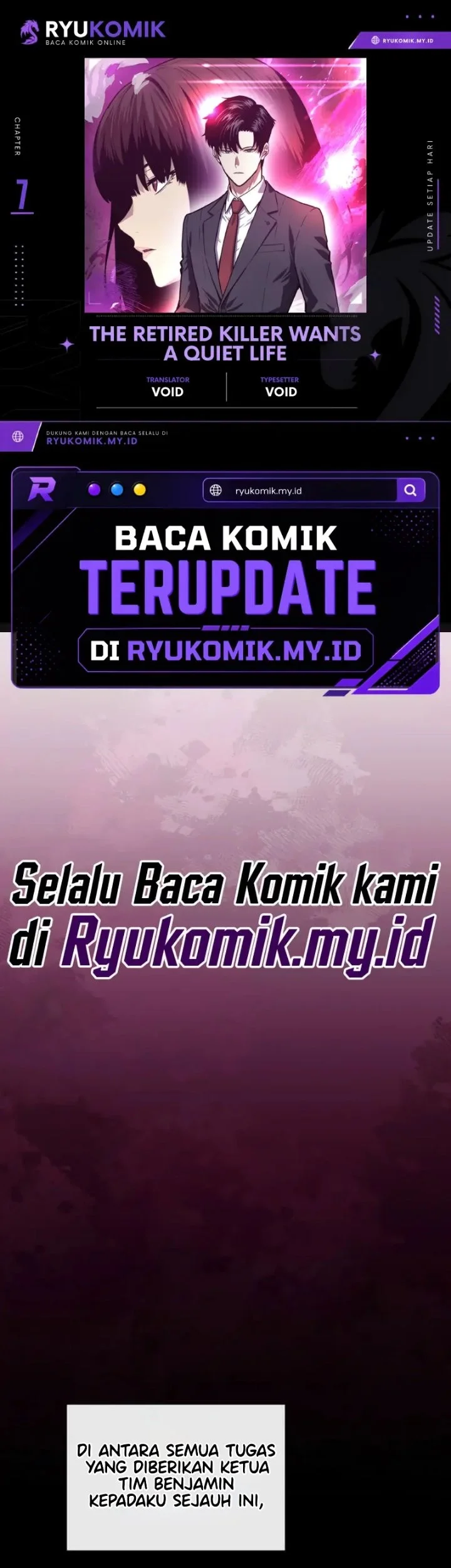 Komik The Retired Killer Wants a Quiet Life Chapter 7 gambar 1