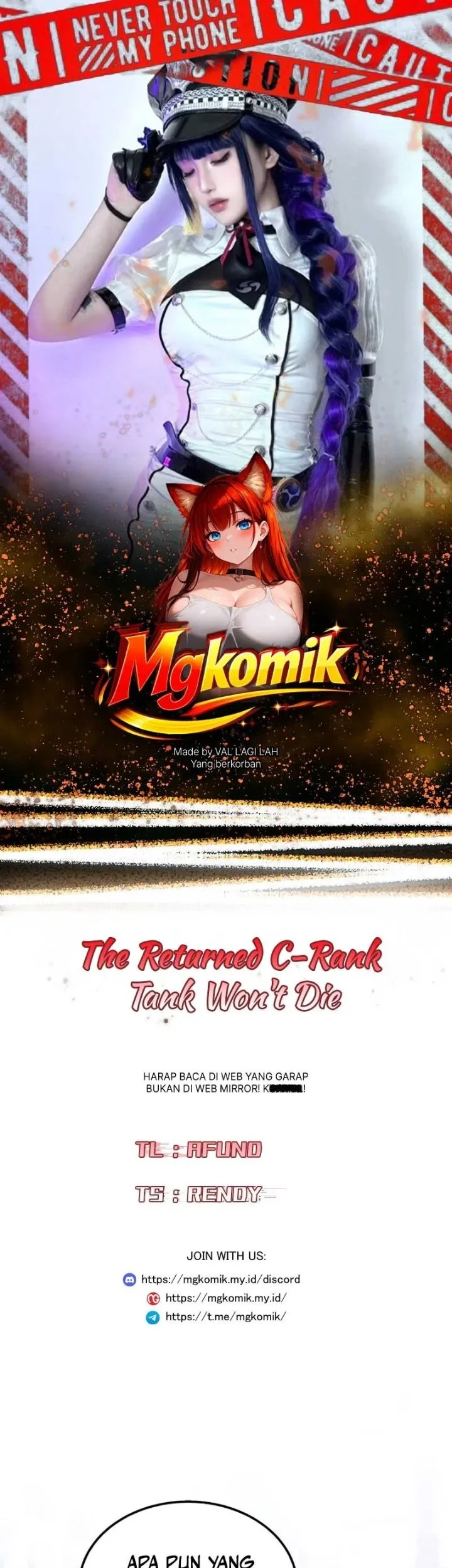 Komik The Returned C-Rank Tank Won’t Die! Chapter 65 gambar 1