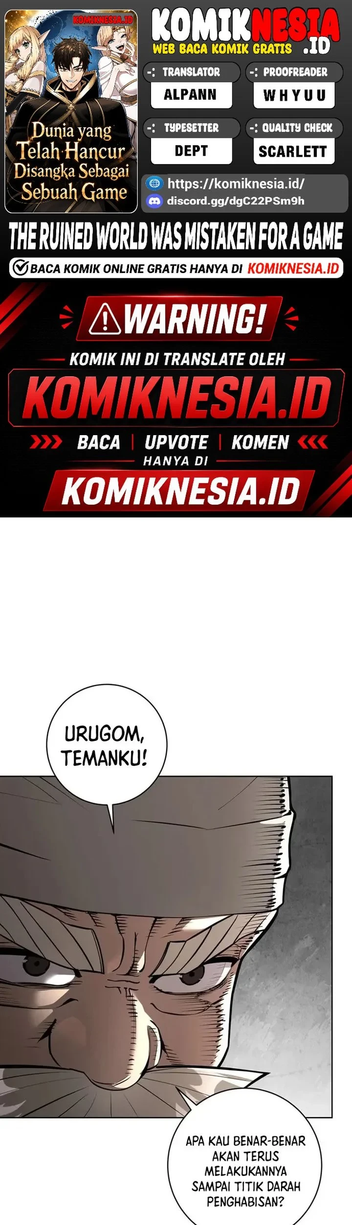 Komik The Ruined World Was Mistaken for a Game Chapter 11 gambar 1