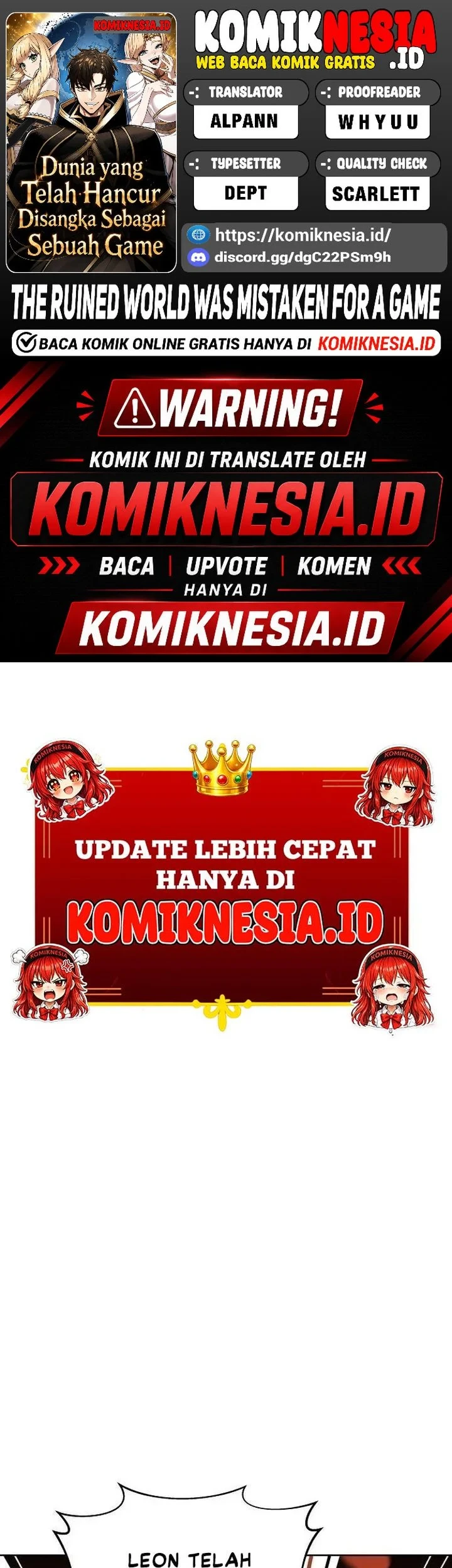 Komik The Ruined World Was Mistaken for a Game Chapter 13 gambar 1