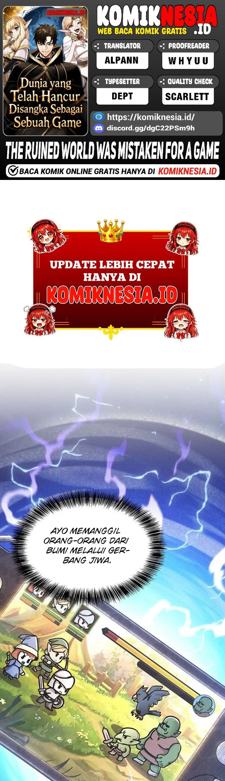Komik The Ruined World Was Mistaken for a Game Chapter 2 gambar 1