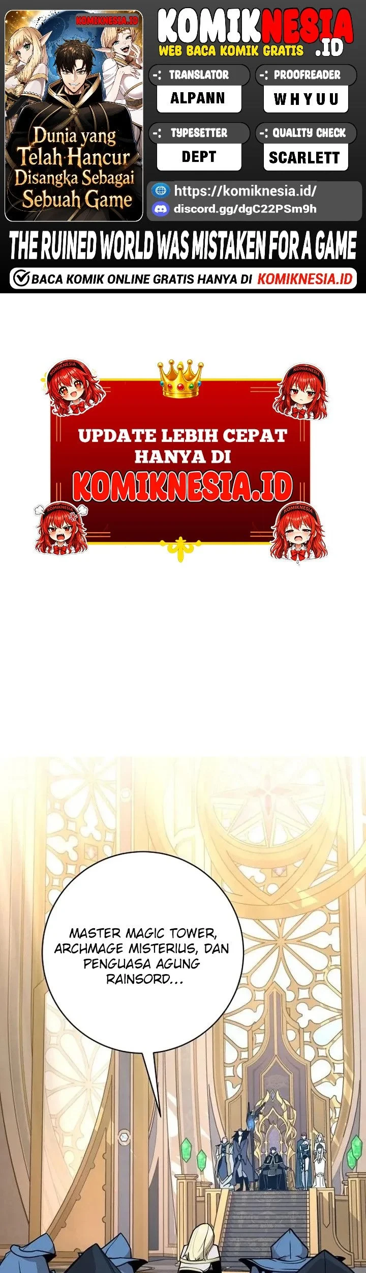 Komik The Ruined World Was Mistaken for a Game Chapter 3 gambar 1