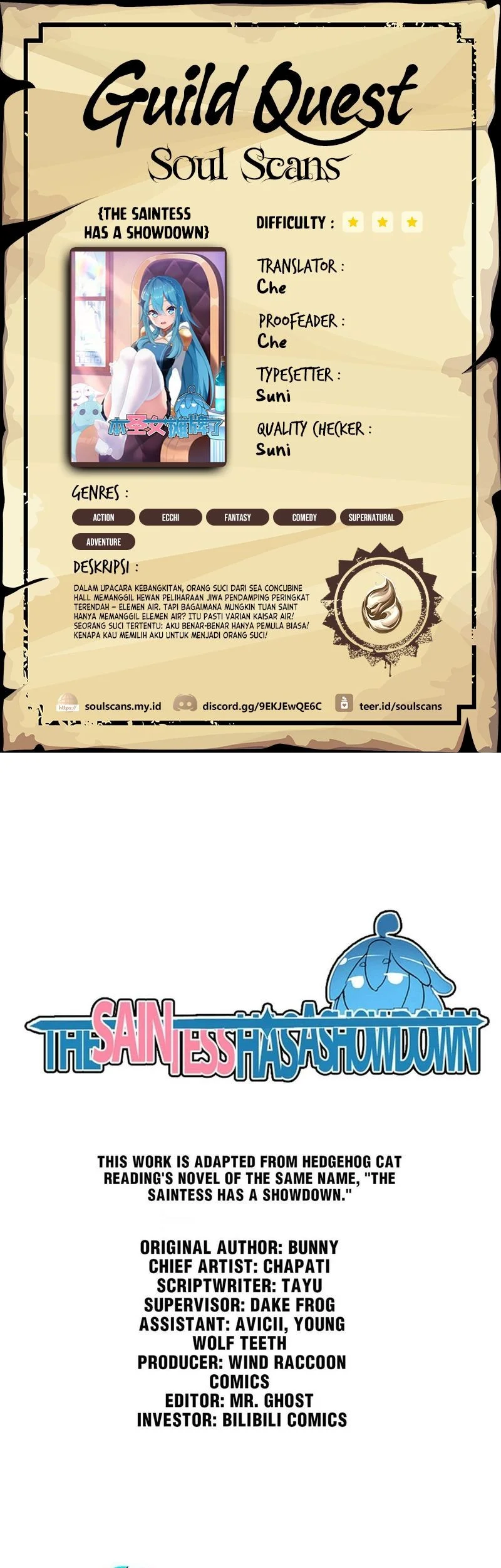 Komik The Saintess Has a Showdown Chapter 8 gambar 1