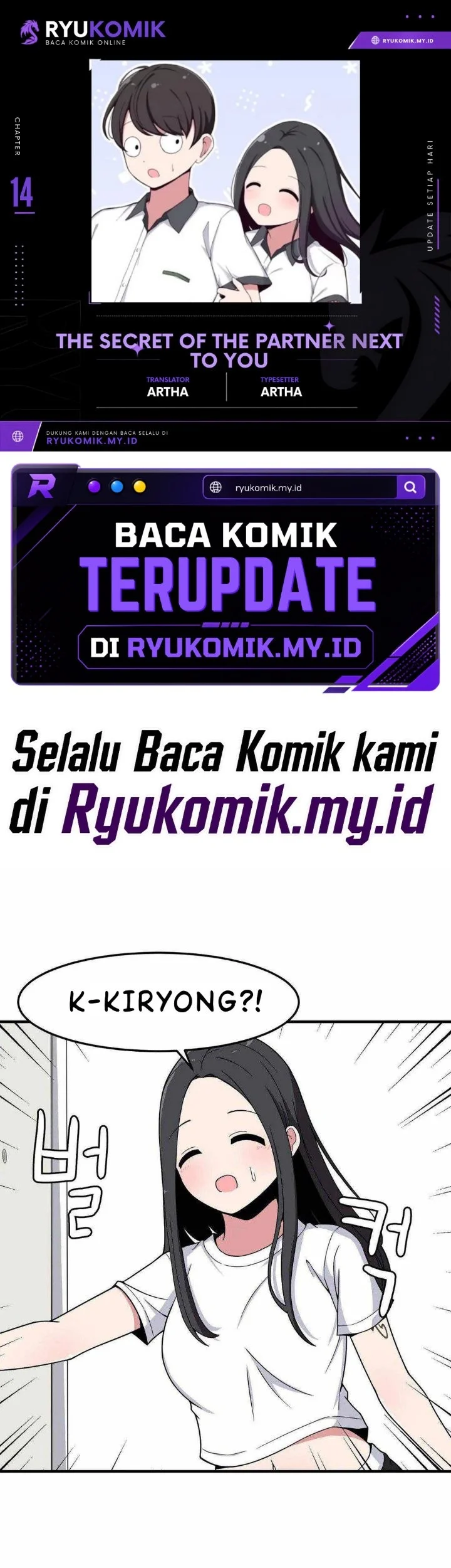 Komik The Secret of the Partner Next to You Chapter 14 gambar 1