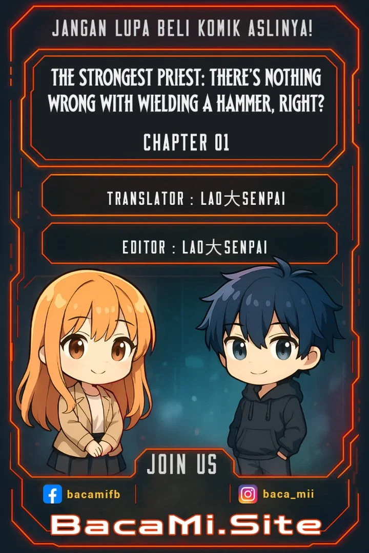 Komik The Strongest Priest: There's Nothing Wrong with Wielding a Hammer, Right? Chapter 1 gambar 1