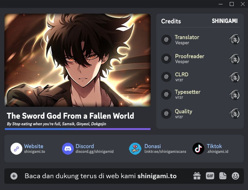 Komik The Sword God From A Fallen World Chapter 22 gambar 1