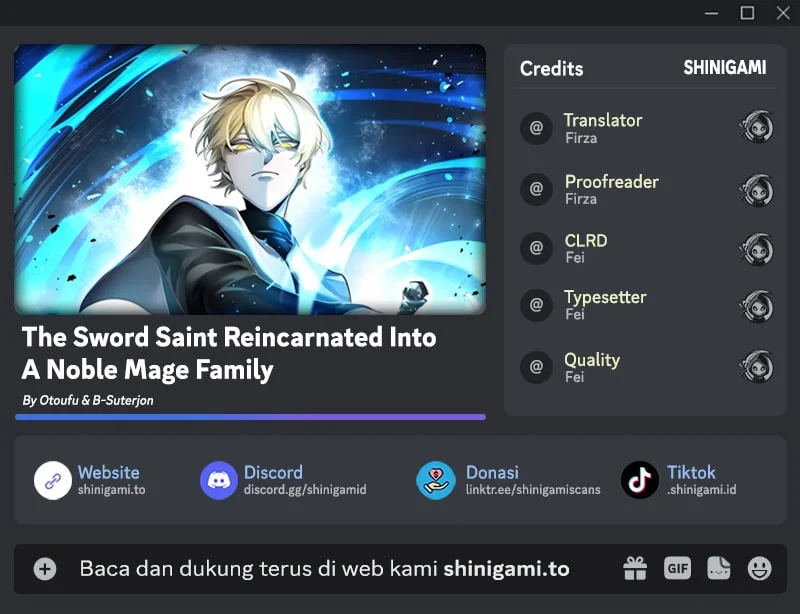 Komik The Sword Saint Reincarnated Into A Noble Mage Family Chapter 18 gambar 1