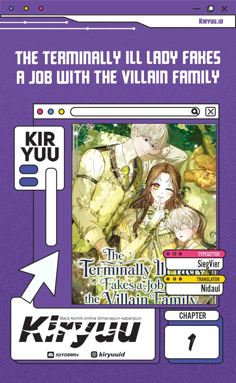 Komik The Terminally Ill Lady Fakes a Job with the Villain Family Chapter 1 gambar 1