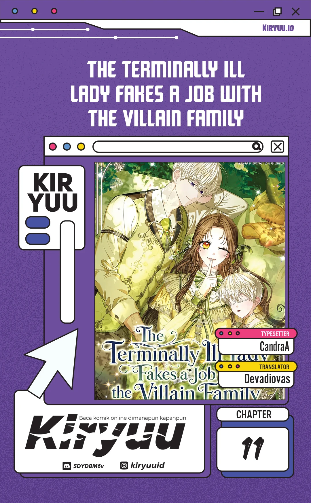 Komik The Terminally Ill Lady Fakes a Job with the Villain Family Chapter 11 gambar 1
