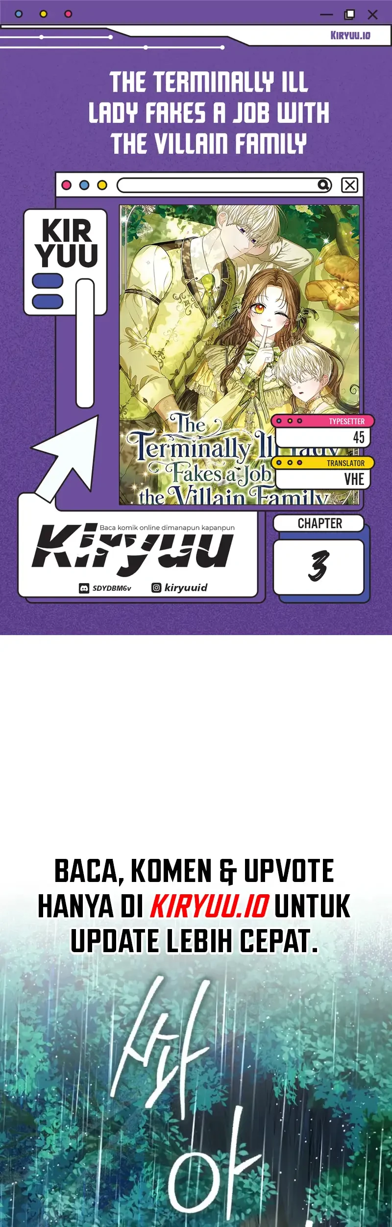 Komik The Terminally Ill Lady Fakes a Job with the Villain Family Chapter 3 gambar 1