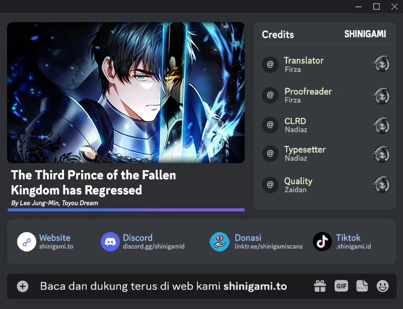 Komik The Third Prince Of The Fallen Kingdom has Regressed Chapter 70 gambar 1
