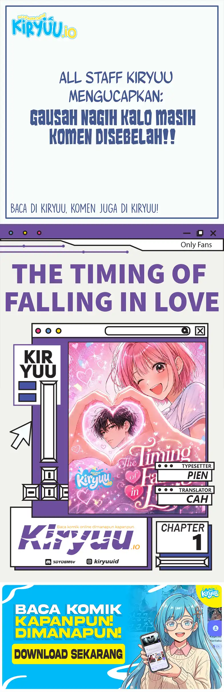 Komik The Timing of Falling in Love Chapter 1 gambar 1