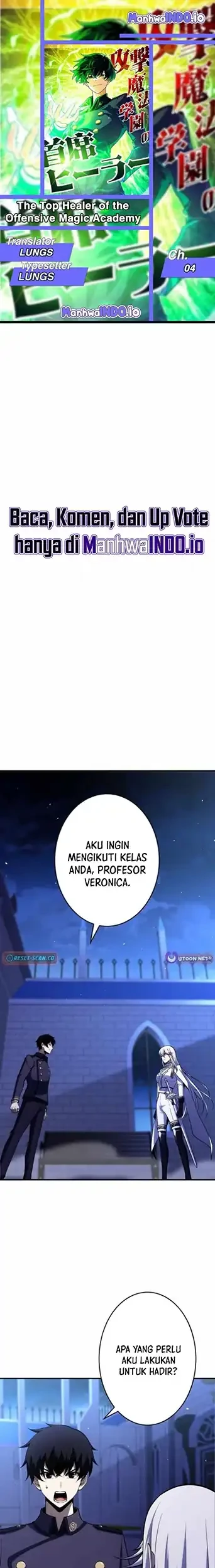 Komik The Top Healer of the Offensive Magic Academy Chapter 4 gambar 1