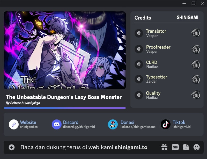 Komik The Unbeatable Dungeon’s Lazy Boss Chapter 91 gambar 1