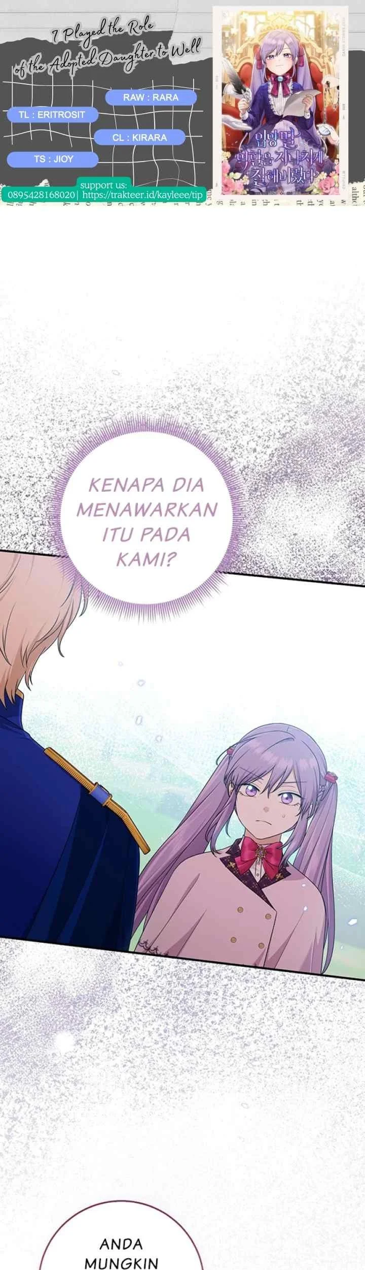 Komik The Unintentionally Ideal Adopted Daughter Chapter 69 gambar 1