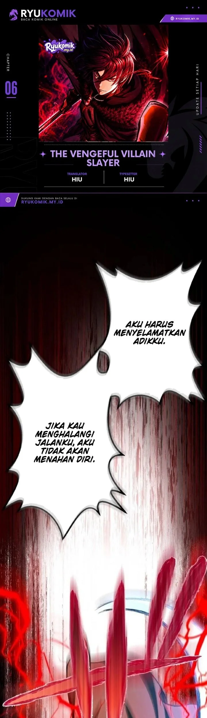 Komik The Vengeful Villain Slayer Chapter 6 gambar 1