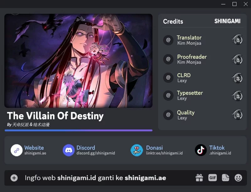 Komik The Villain Of Destiny Chapter 220 gambar 1