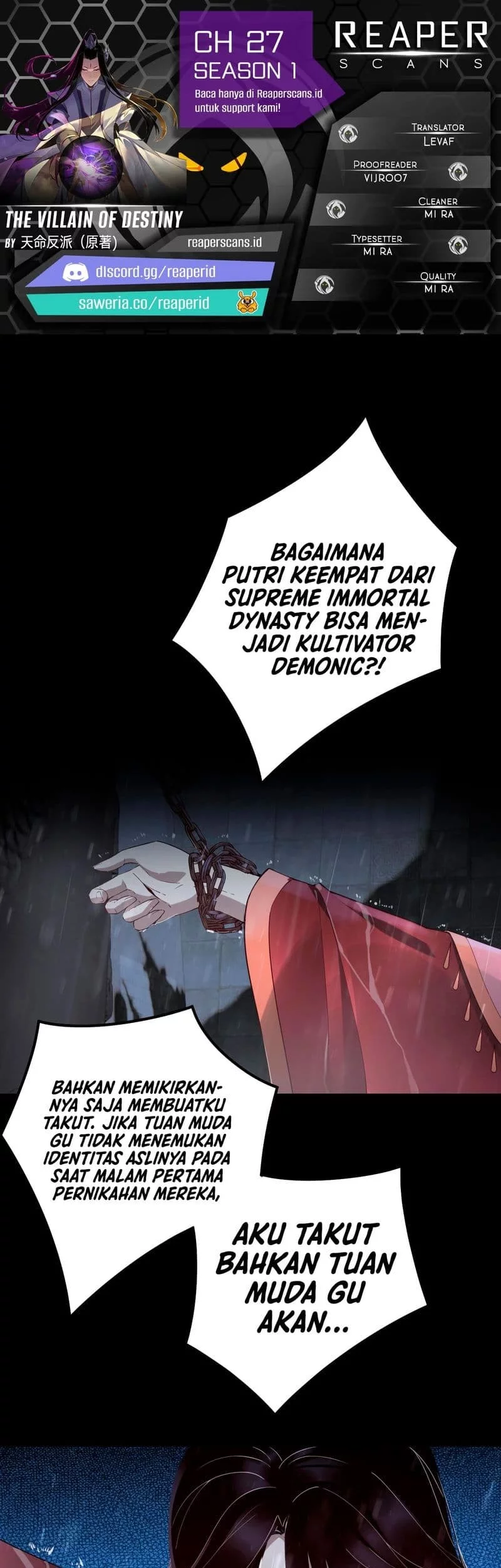 Komik The Villain Of Destiny Chapter 27 gambar 1