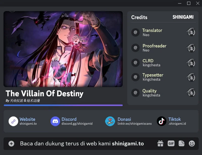 Komik The Villain Of Destiny Chapter 312 gambar 1