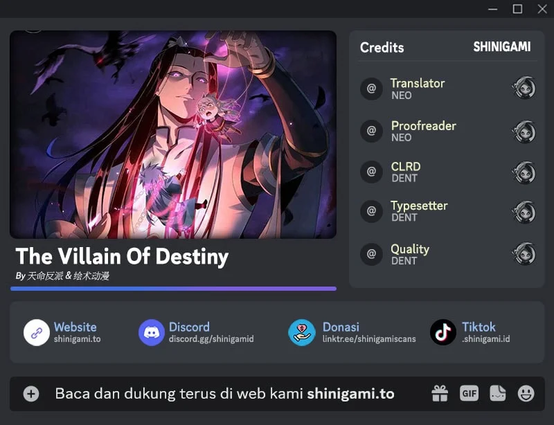 Komik The Villain Of Destiny Chapter 327 gambar 1