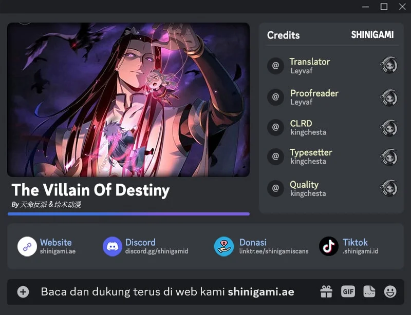 Komik The Villain Of Destiny Chapter 343 gambar 1
