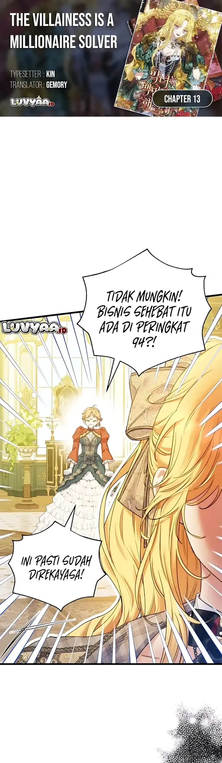 Komik The Villainess is a Millionaire Solver Chapter 13 gambar 1