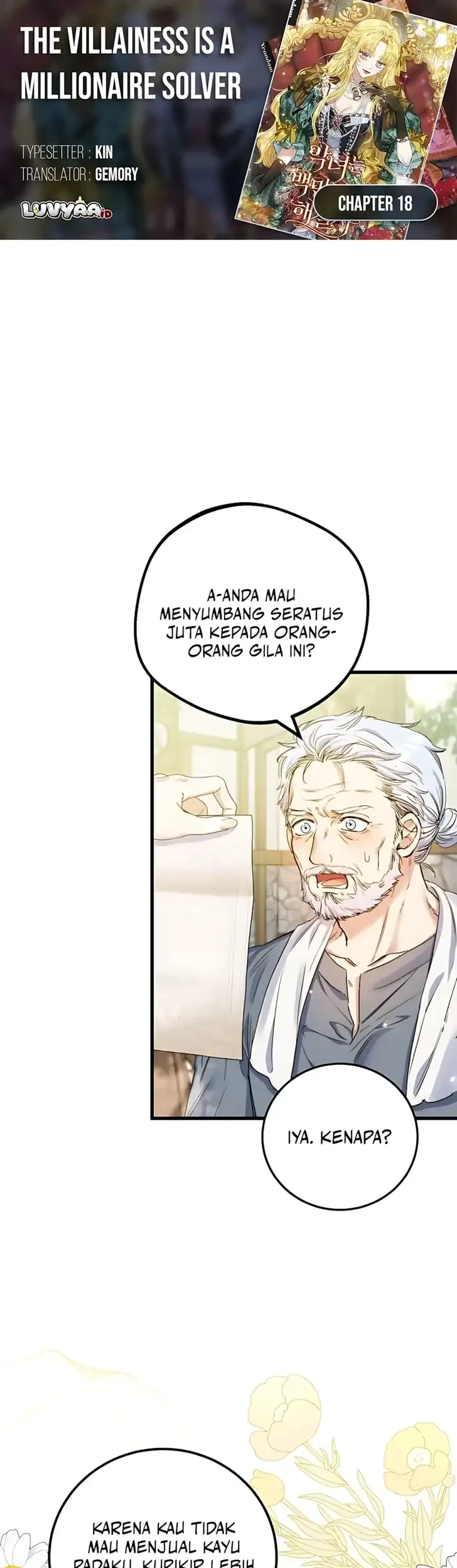 Komik The Villainess is a Millionaire Solver Chapter 18 gambar 1