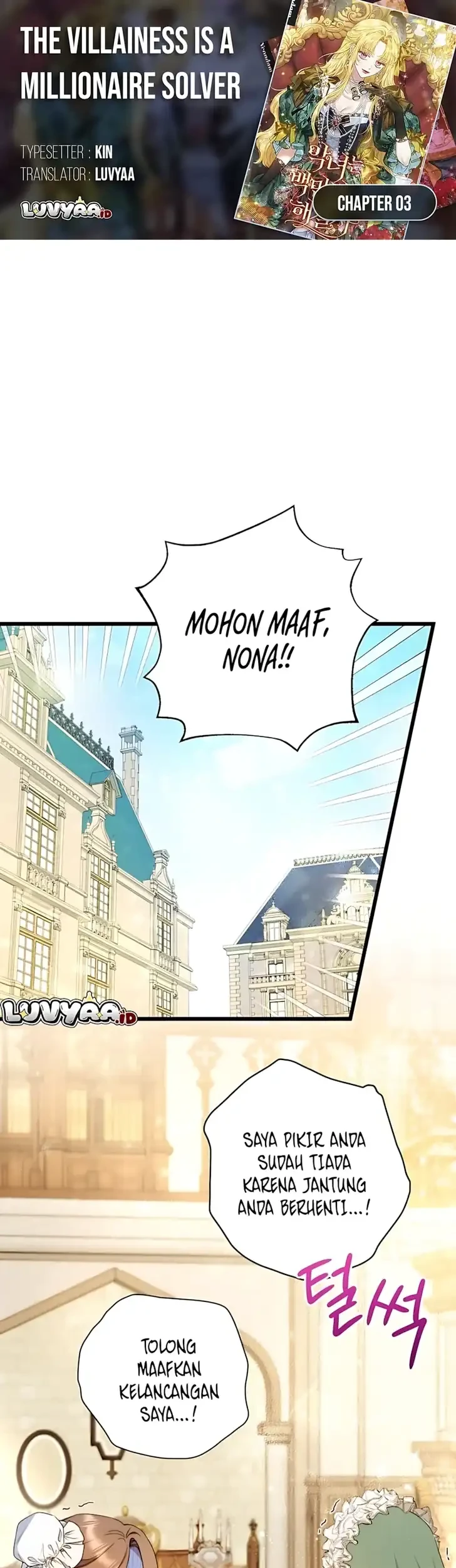 Komik The Villainess is a Millionaire Solver Chapter 3 gambar 1