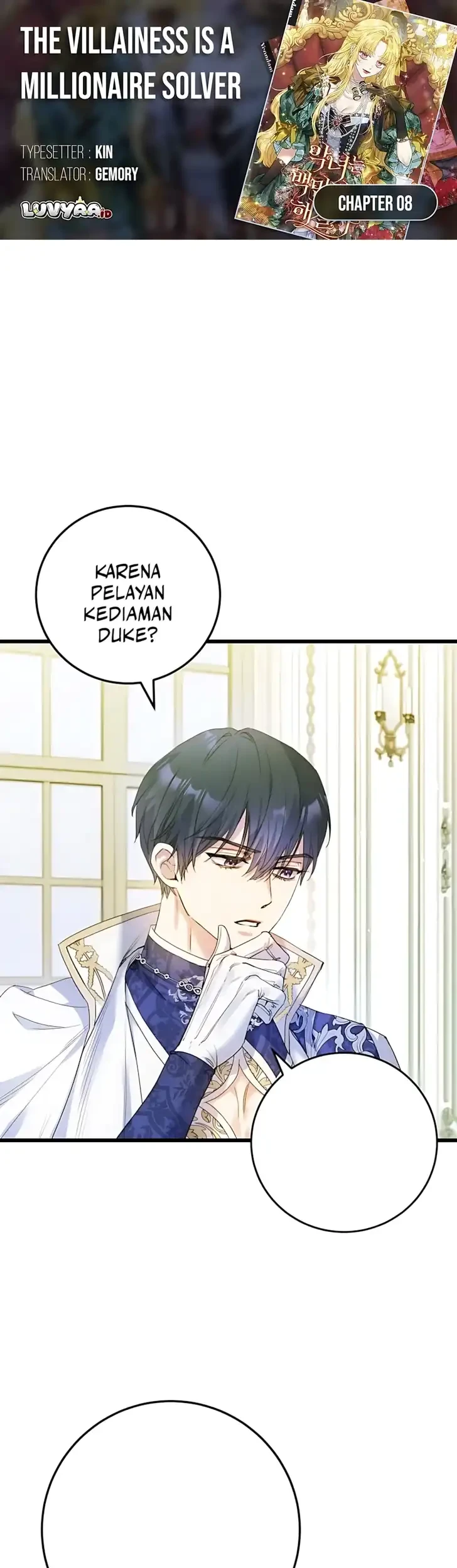 Komik The Villainess is a Millionaire Solver Chapter 8 gambar 1