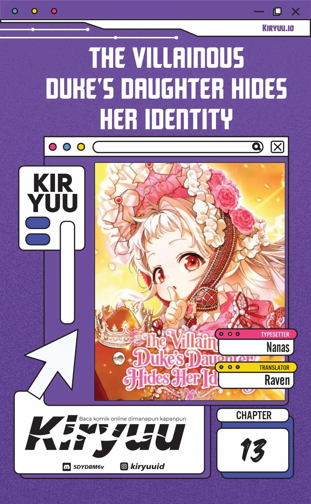 Komik The Villainous Duke’s Daughter Hides Her Identity Chapter 13 gambar 1