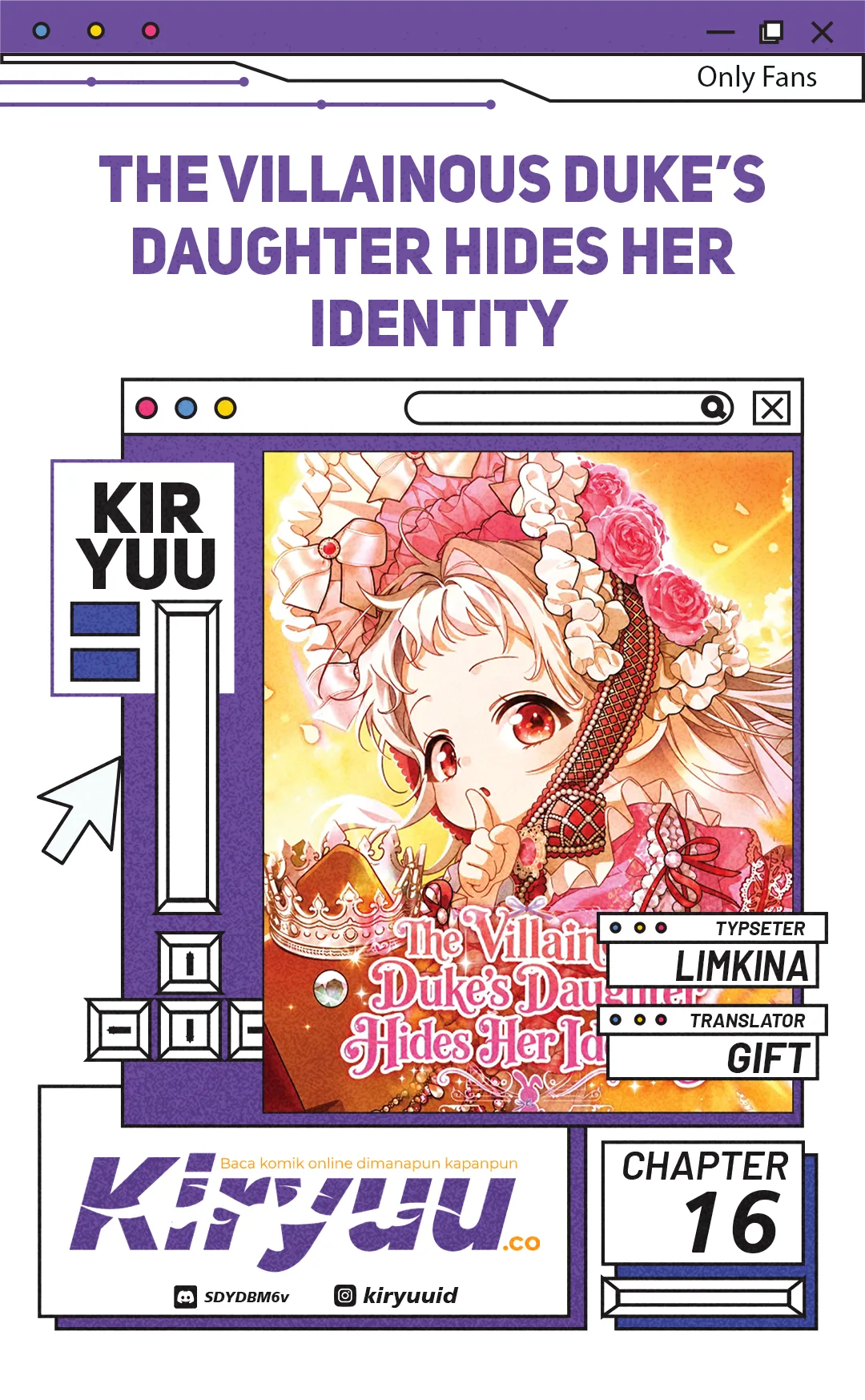 Komik The Villainous Duke’s Daughter Hides Her Identity Chapter 16 gambar 1
