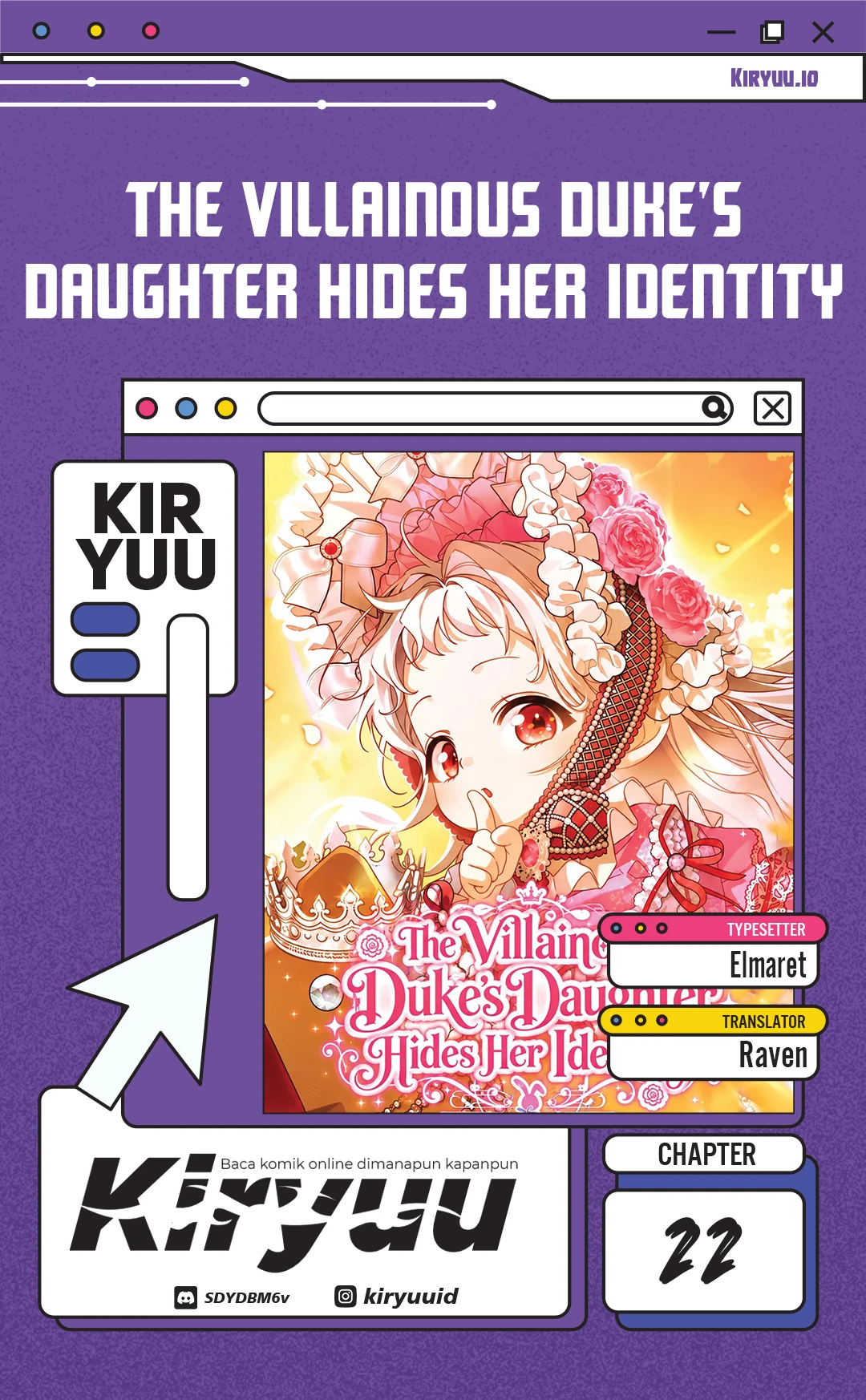 Komik The Villainous Duke’s Daughter Hides Her Identity Chapter 22 gambar 1
