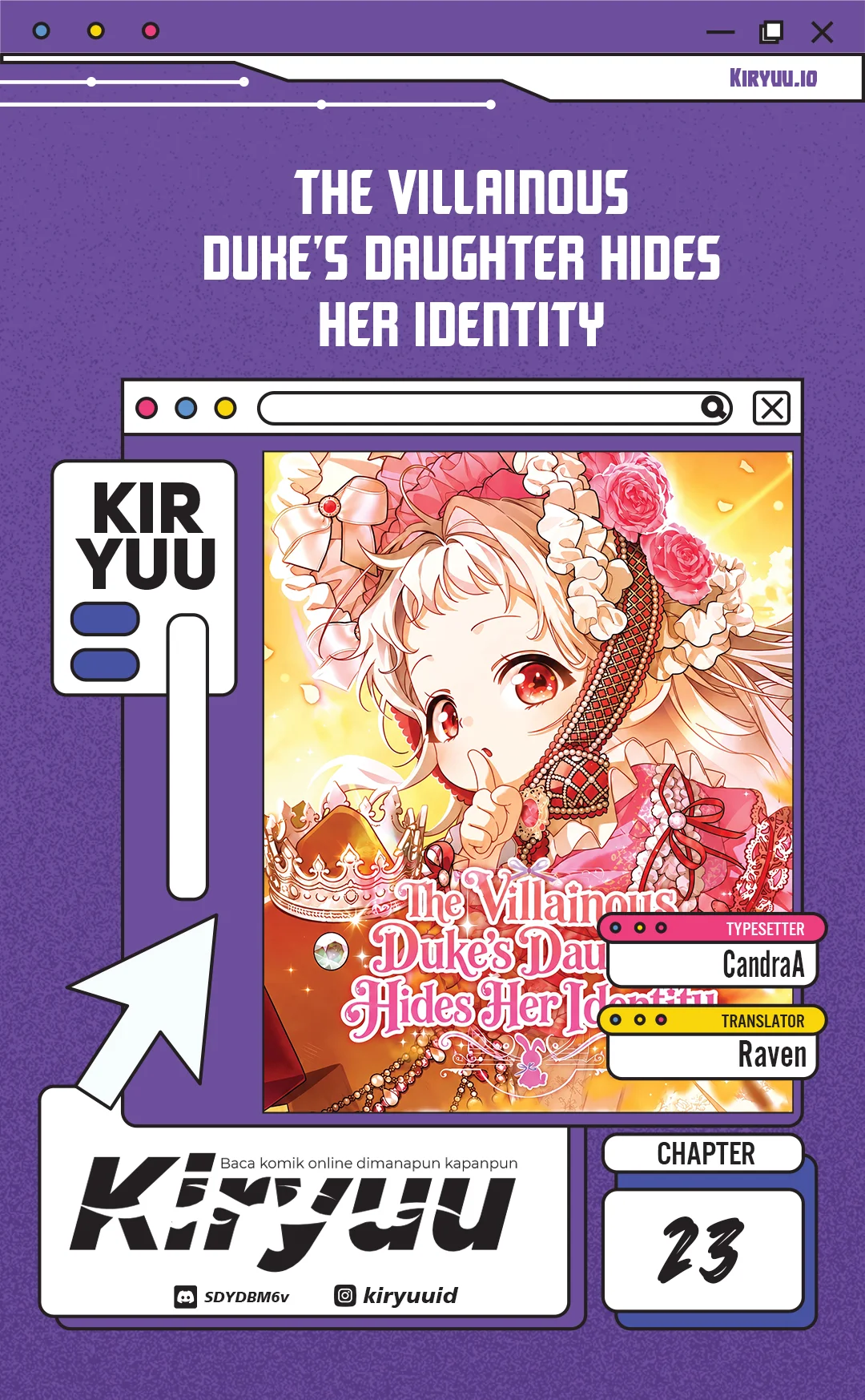 Komik The Villainous Duke’s Daughter Hides Her Identity Chapter 23 gambar 1