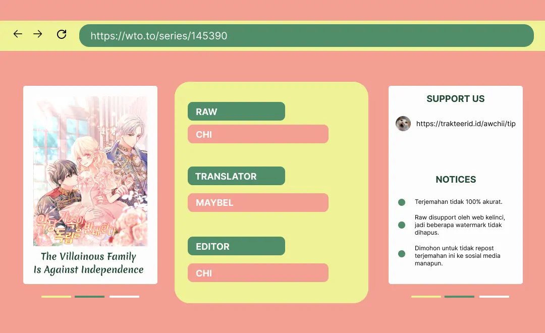 Komik The Villainous Family is Against Independence Chapter 35 gambar 1