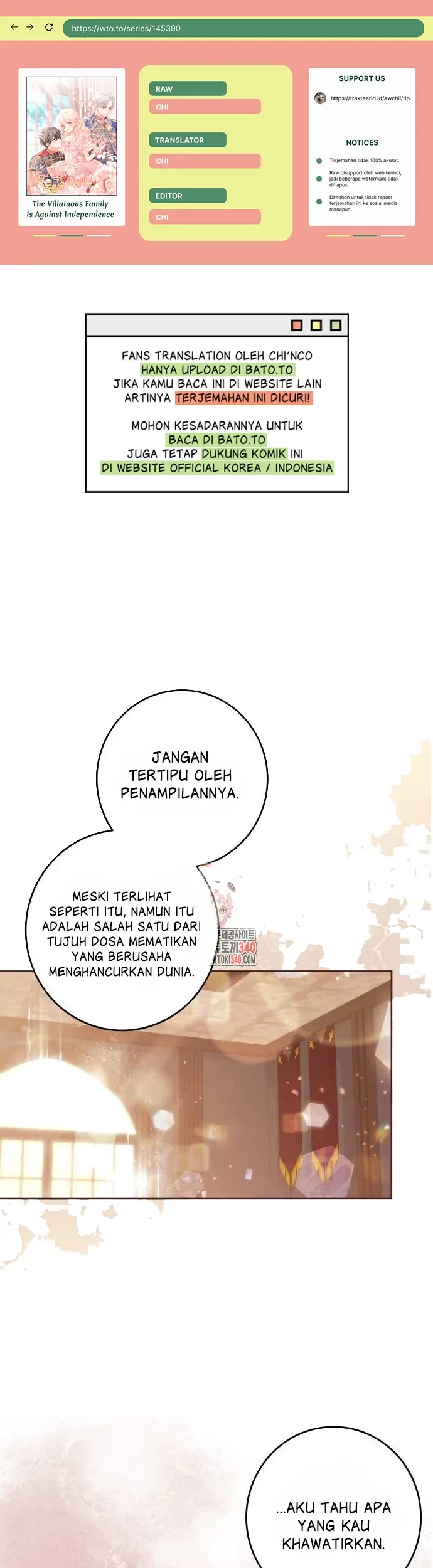Komik The Villainous Family is Against Independence Chapter 40 gambar 1