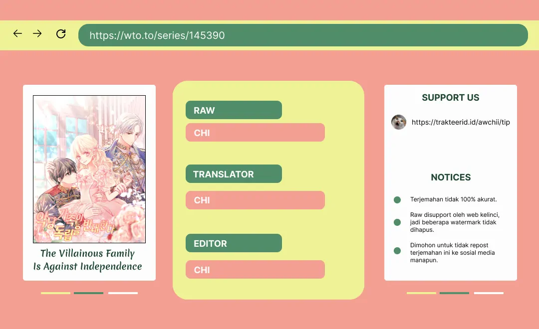 Komik The Villainous Family is Against Independence Chapter 44 gambar 1