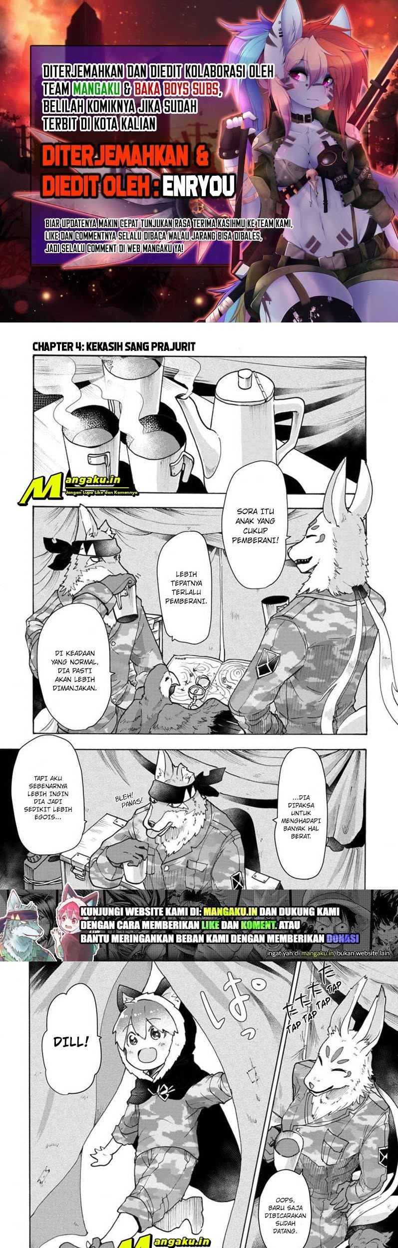 Komik The Wolf Child Sora in the War Zone Chapter 4 gambar 1
