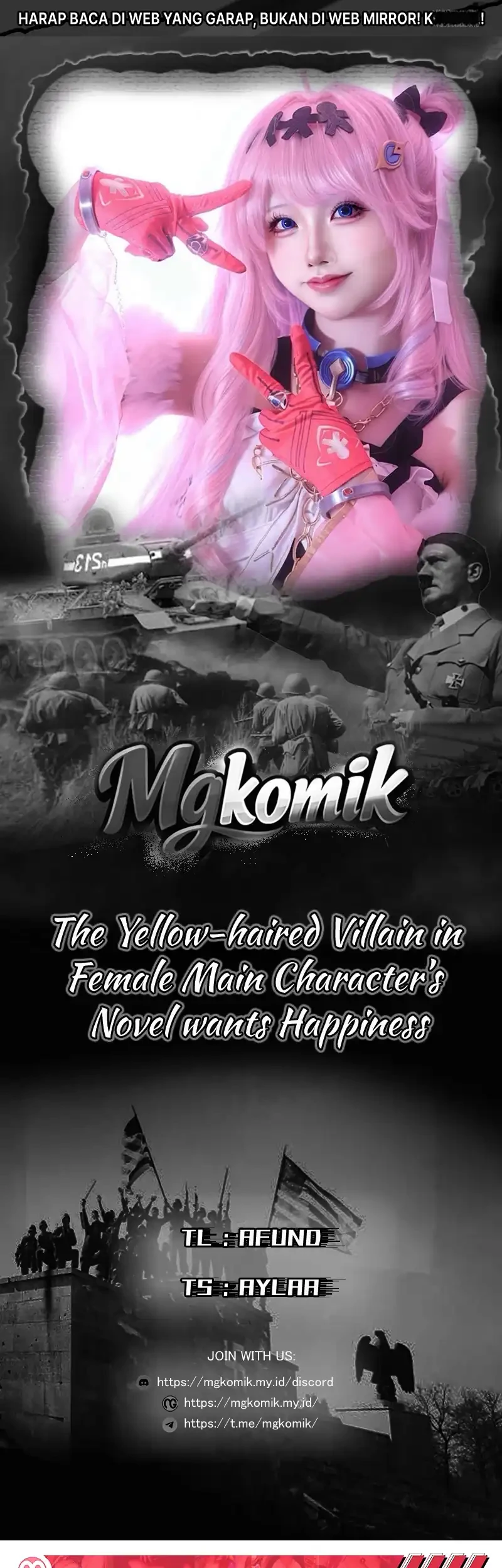 Komik The Yellow-haired Villain in Female Main Character’s Novel wants Happiness Chapter 90 gambar 1
