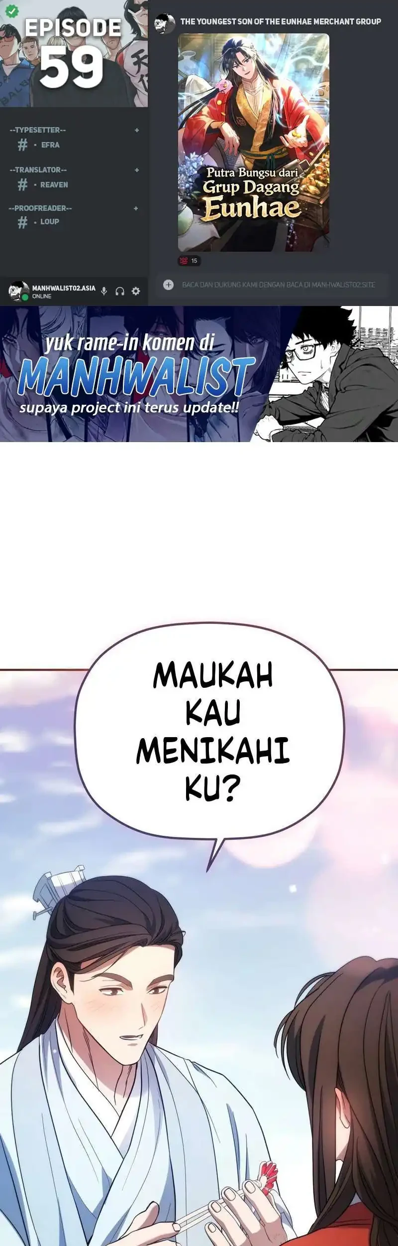 Komik The Youngest Son of the Eunhae Merchant Group Chapter 59 gambar 1