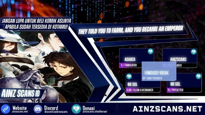 Komik They Told You to Farm, and You Became an Emperor? Chapter 12 gambar 1