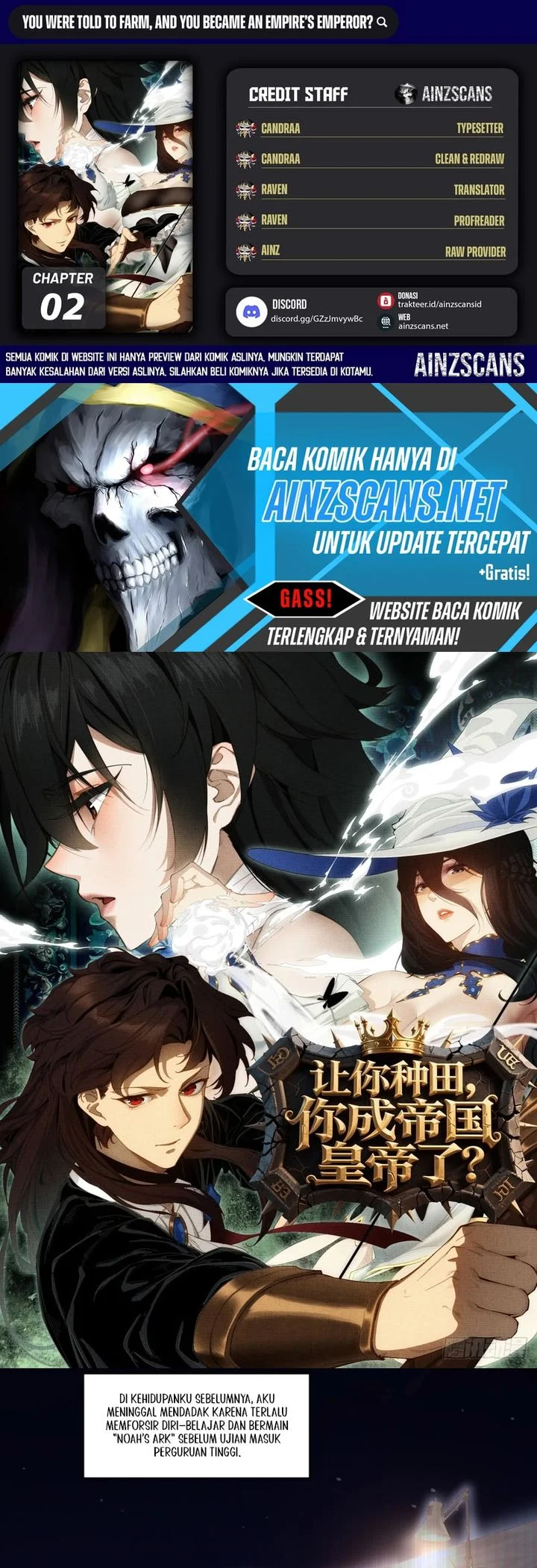 Komik They Told You to Farm, and You Became an Emperor? Chapter 2 gambar 1