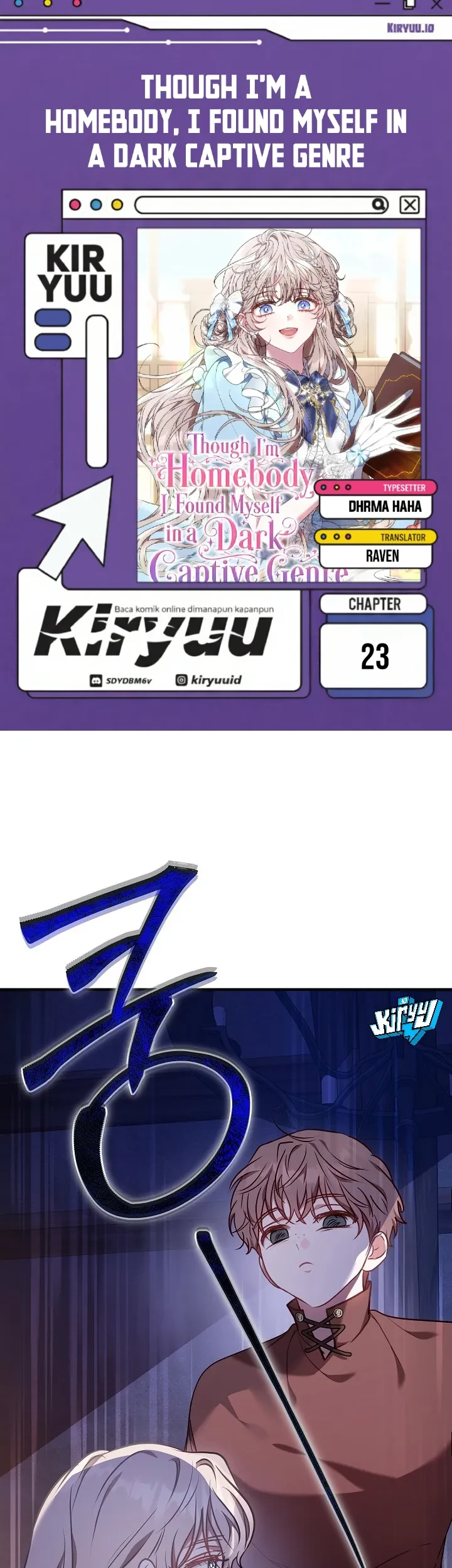 Komik Though I’m a Homebody, I Found Myself in a Dark Captive Genre Chapter 23 gambar 1
