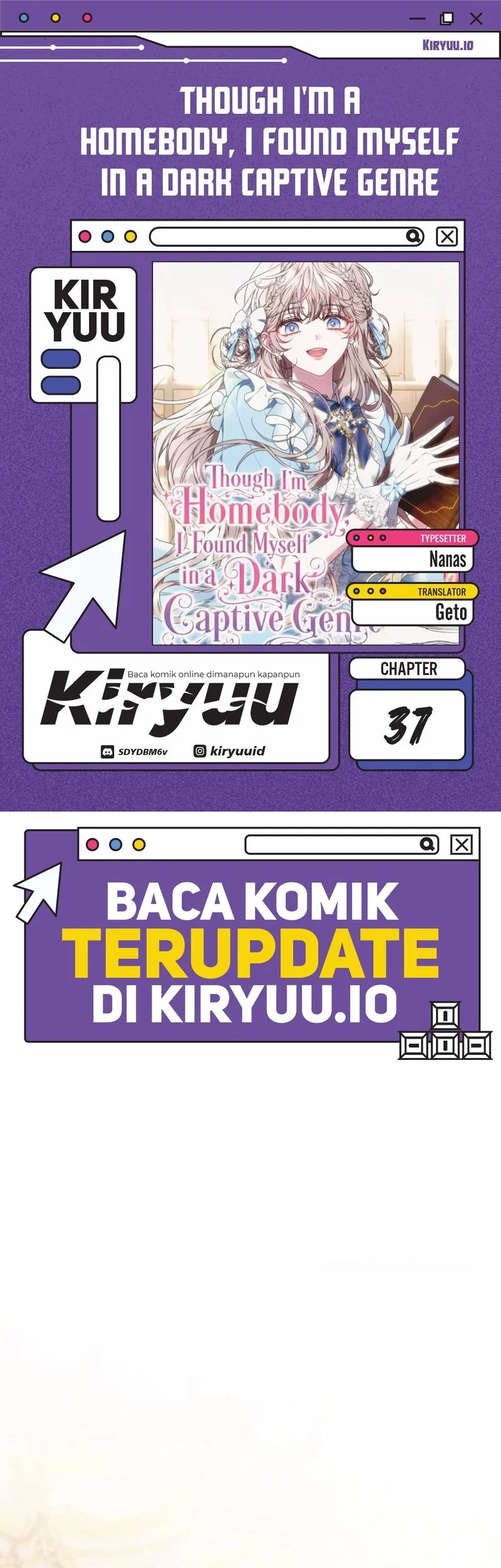 Komik Though I’m a Homebody, I Found Myself in a Dark Captive Genre Chapter 37 gambar 1