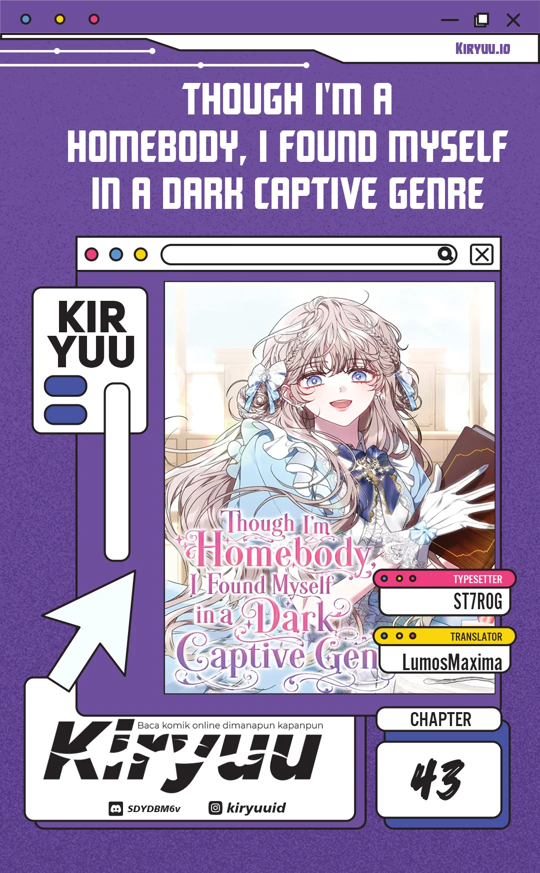 Komik Though I’m a Homebody, I Found Myself in a Dark Captive Genre Chapter 43 gambar 1