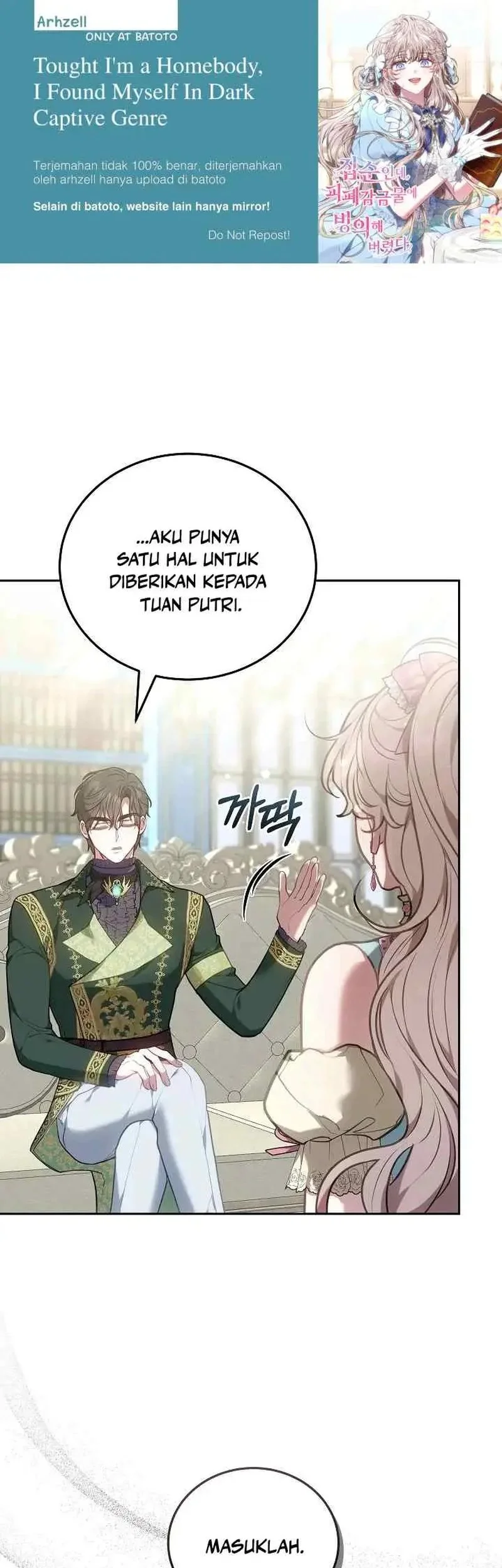 Komik Though I’m a Homebody, I Found Myself in a Dark Captive Genre Chapter 5 gambar 1