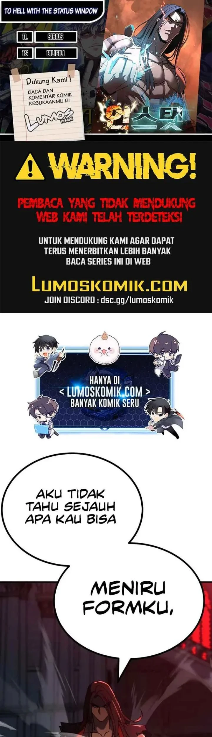 Komik To Hell With the Status Window Chapter 15 gambar 1