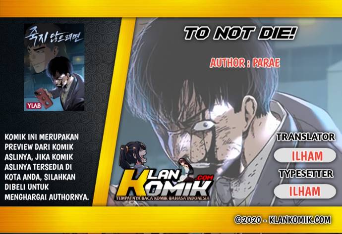 Komik To Not Die Chapter 1 gambar 1