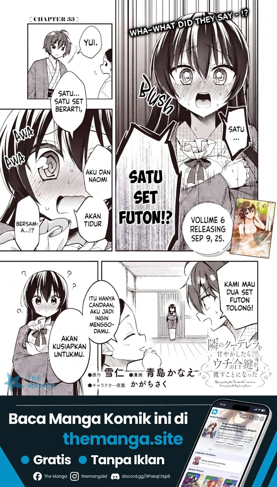 Manga Tonari No Kuuderera O Amayakashitara, Uchi No Aikagi O Watasu Koto Ni Natta Chapter 33 gambar 2