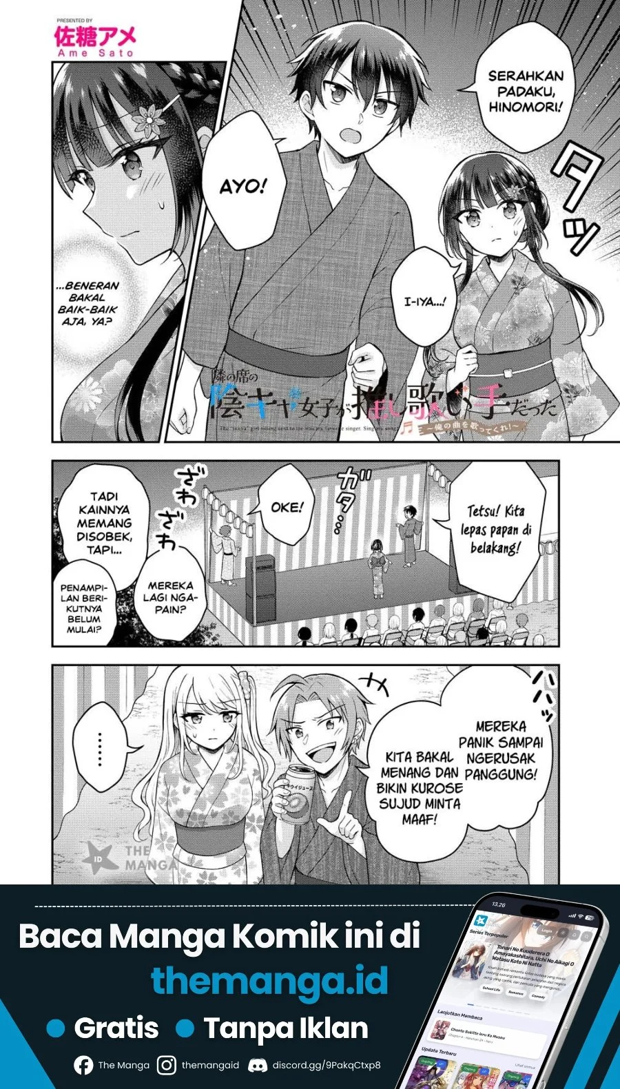 Manga Tonari no Seki no Inkya Joshi ga Oshi Utaite Datta – Ore no Kyoku wo Uttatekure! Chapter 21 gambar 2